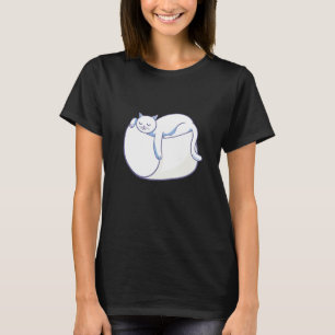 T-shirt Rôtisseur de chat guimauve Smore Camping Station d