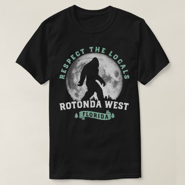 T-shirt Rotonda West Florida Respectez les locaux marécage (Design devant)