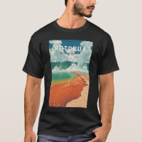 Rotorua Nouvelle-Zélande Illustration Voyage Art R