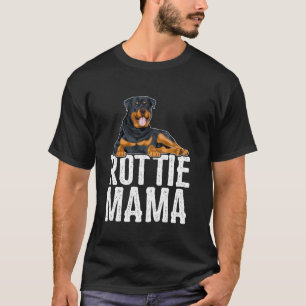 T-shirt Rottie Mama Fête des Mères Funny Rottweiler Chien