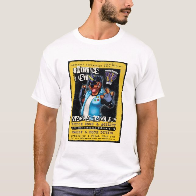 T-shirt Rotties veulent juste avoir l'amusement (Devant)
