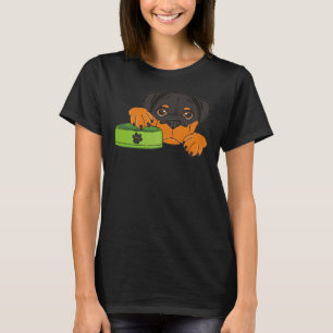 T-shirt Rottweiler affamé