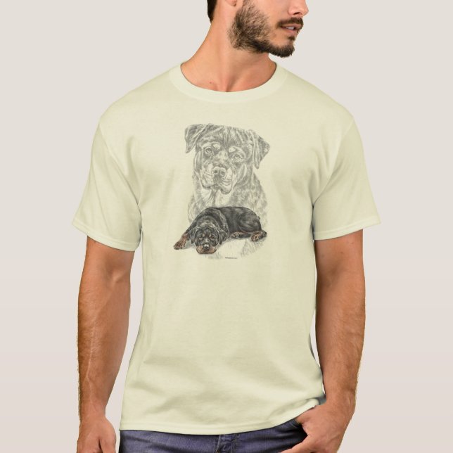 T-shirt Rottweiler Chien Art (Devant)