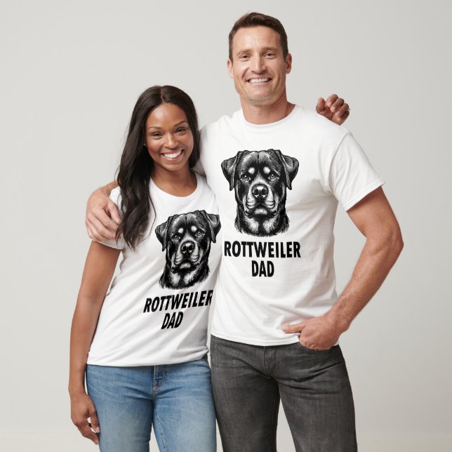 T-shirt Rottweiler Dad  (Unisexe)