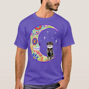 T-shirt Rottweiler Dia de Los Muertos Skeleton