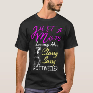 T-shirt Rottweiler Maman Chemise Chien Amour