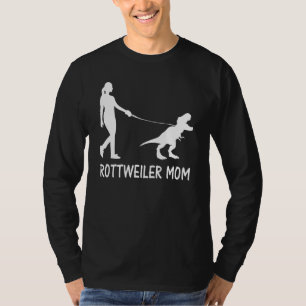 T-shirt Rottweiler Maman Rottie Mama Chien Rott Dinosaure