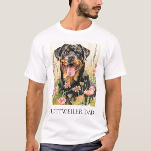 T-shirt Rottweiler Papa – Cadeau amateur de chien