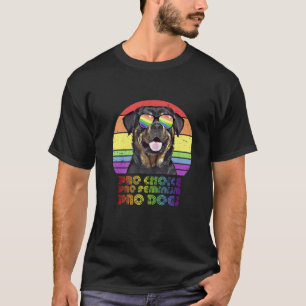 T-shirt Rottweiler Pro Choice Pro Feminism Pro Chiens LGBT