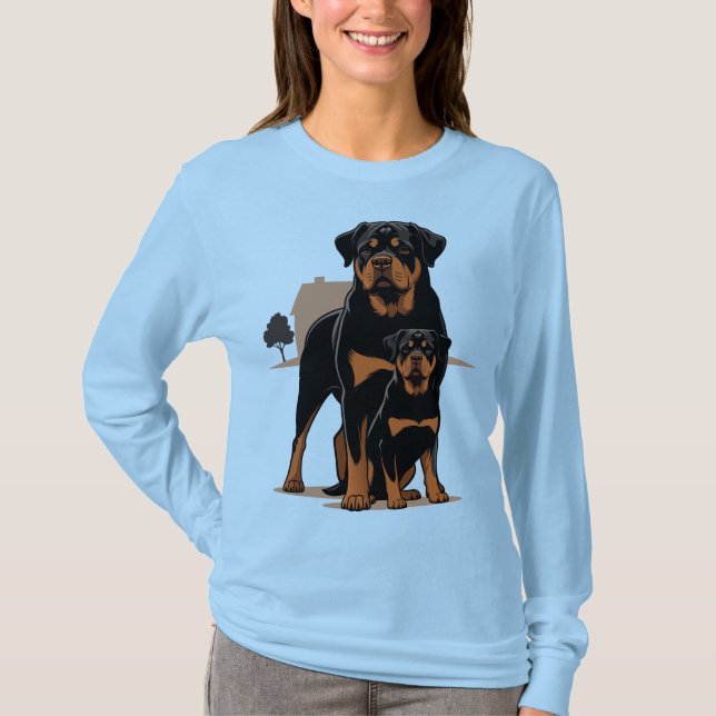 T-shirt Rottweiler - Protective Family Pet (Devant)