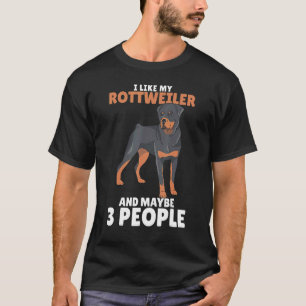 T-shirt Rottweiler Rottie J'aime Amour Chien