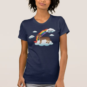 T-shirt Rottweiler Rouge Et Brun Mémorial Arc-En-Ciel De C