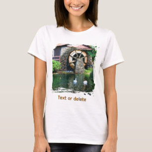 T-shirt Roue à eau Étang Seurat Peinture Art Personnalisé