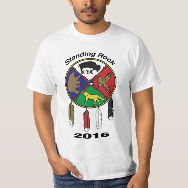 T-shirt Roue blanche de médecine de femme de Buffalo de (Devant)