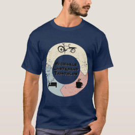 T-shirt Roue de chargement Triathlon, eat sleep, personnal