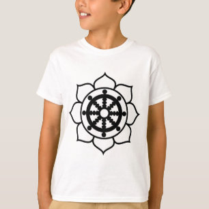 T-shirt Roue de Dharma de fleur de Lotus