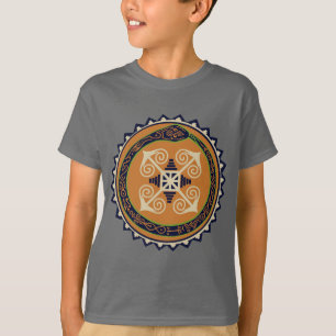 T-shirt Roue de Feu Divinatoire avec Serpent Ouroboros Voo