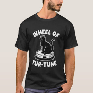 T-shirt Roue de Fur-Tune Chat Blague Aspirateur Robot Ca