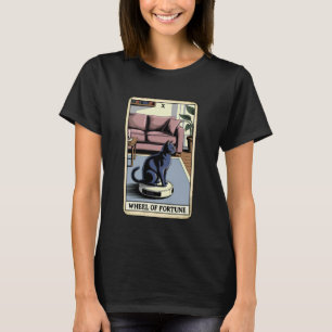 T-shirt Roue de la Fortune Carte de Tarot Chat Robot Aspir