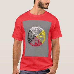 T-shirt ROUE DE MÉDECINE DE LA BOUCLE SACRÉE Graphique 