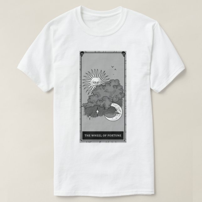 T-shirt Roue De Phasmophobie De Fortune Tarot Card (Design devant)