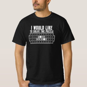T-shirt Roue de soutien contre le cancer Typographie Puzzl