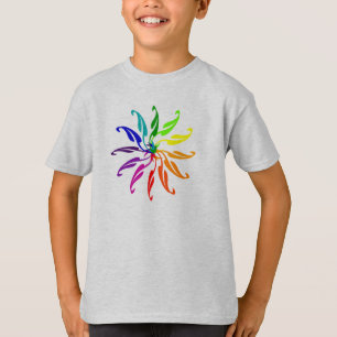 T-shirt - Roue en couleur graphique
