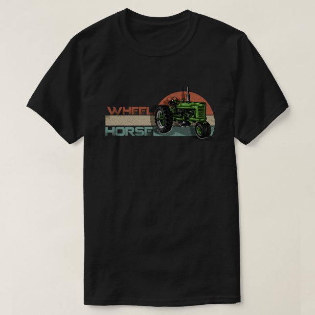 T-shirt Roue Horse Garden Tracteur (Design devant)