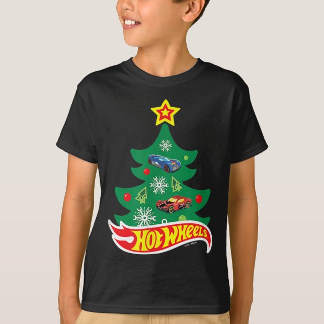 T-shirt Roues chaudes - Roues chaudes Arbre de Noël (Devant)