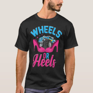 T-shirt Roues Ou Talons Fête De Révélation De Sexe Garçon