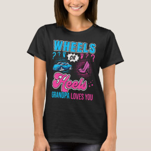 T-shirt Roues ou talons Grand-père vous aime Nouveau bébé 