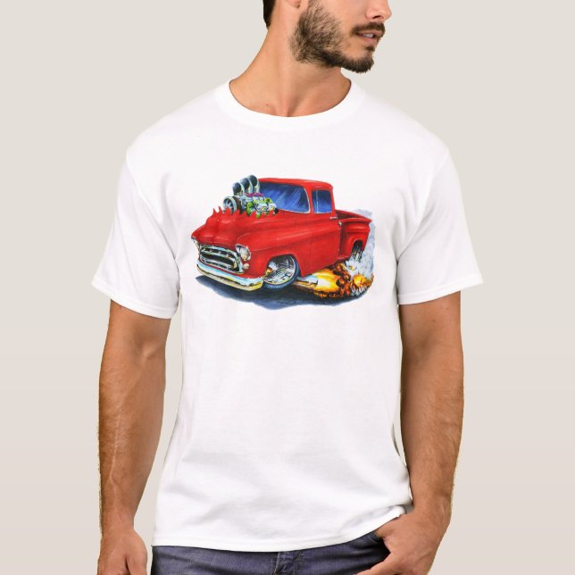 T-shirt Rouge 1957 de collecte de Chevy (Devant)