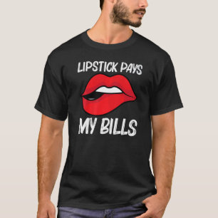 T-shirt Rouge à lèvres cool pour hommes femmes cosmétique
