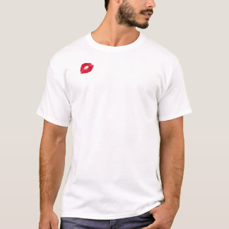 T-shirt Rouge à lèvres sur la chemise