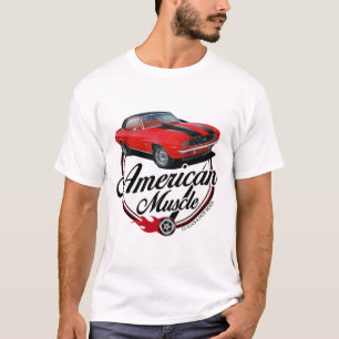 T-shirt Rouge américain Camaro de muscle