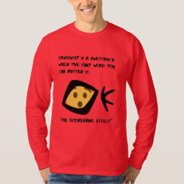 T-shirt Rouge 'Awestruck' Basique à manches longues