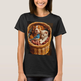 T-shirt Rouge Blanc & Bleu - Les amis pour toujours