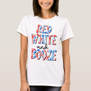 T-shirt Rouge Blanc & Booze Patriotique