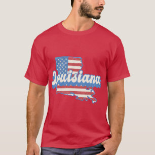 T-shirt rouge blanc et bleu