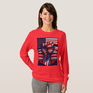 T-shirt Rouge, blanc et gras