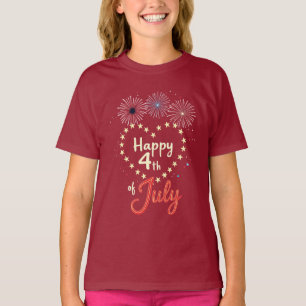 T-shirt Rouge, blanc et gras : Collection d'impression pat