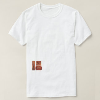 T-shirt Rouge Brun Flau