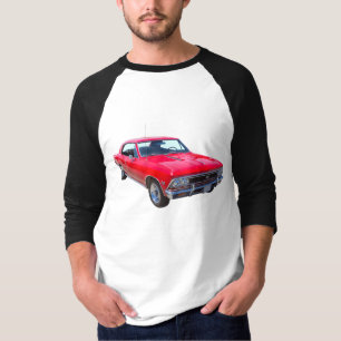 T-shirt Rouge Chevy 1966 Chevelle solides solubles 396