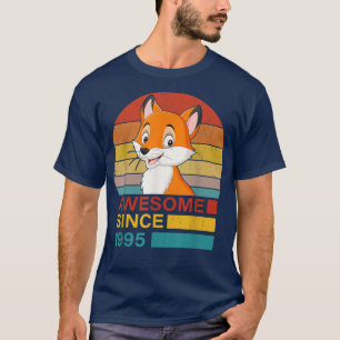 T-shirt Rouge de 1995 Anniversaire Funny Vintage Rouge de