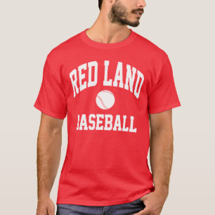 T-shirt rouge de base-ball de terre