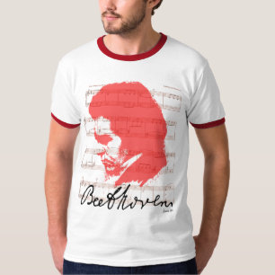 T-SHIRT ROUGE DE BEETHOVEN