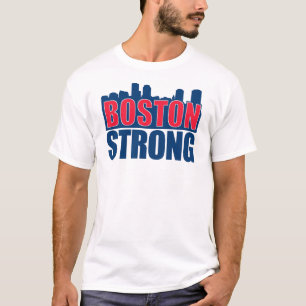 T-shirt Rouge de Boston et bleu forts