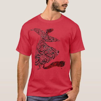 T-shirt Rouge de calligraphie de Rumi