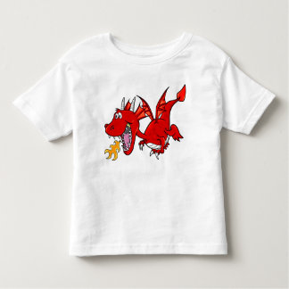 T-shirt rouge de dragon de bébé