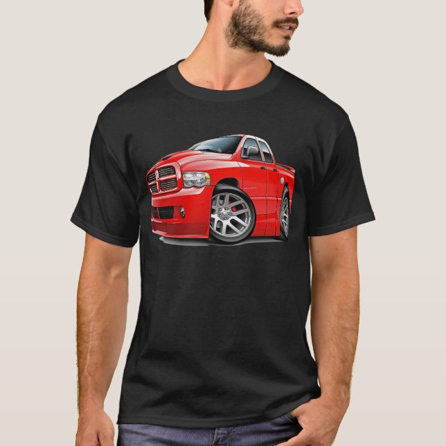 T-shirt Rouge de Dualcab de RAM de Dodge SRT10 (Devant)